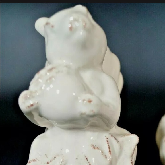 STONEWARE SOUTHERN LIVING SQUIRREL SALT AND PEPPER SHAKER SET NEW IN BOX - Picture 5 of 8